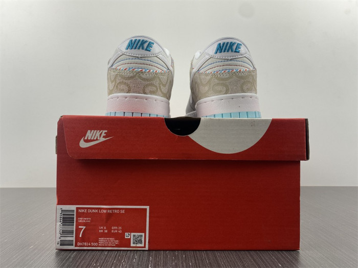 nike dunk low barbershop grey dh7614-500