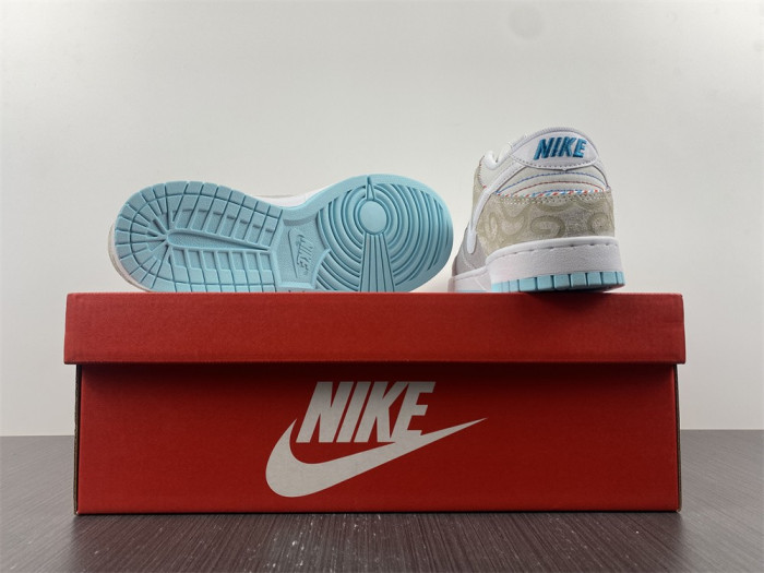 nike dunk low barbershop grey dh7614-500