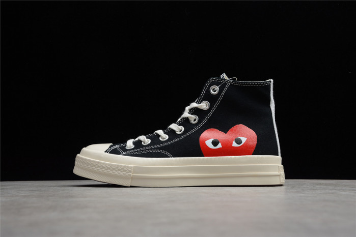 converse chuck taylor all-star 70s hi comme des garcons play black 150204c