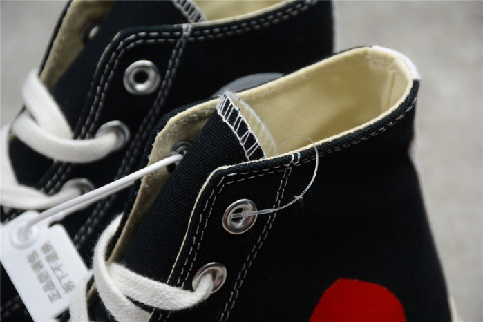 converse chuck taylor all-star 70s hi comme des garcons play black 150204c