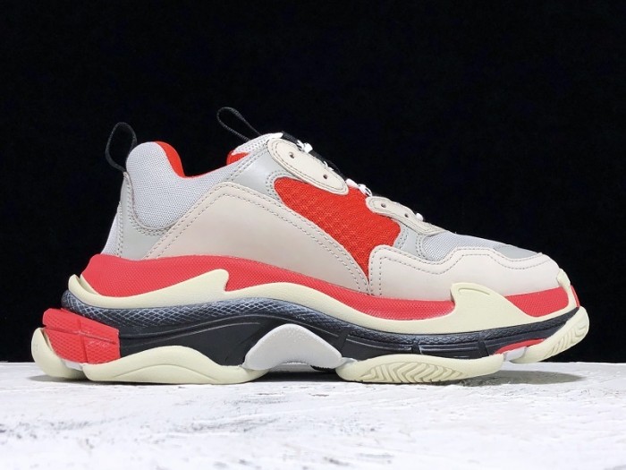 balen triple s trainers clear sole grey glow white 541624 w09oh 1009