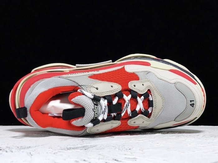 balen triple s trainers clear sole grey glow white 541624 w09oh 1009