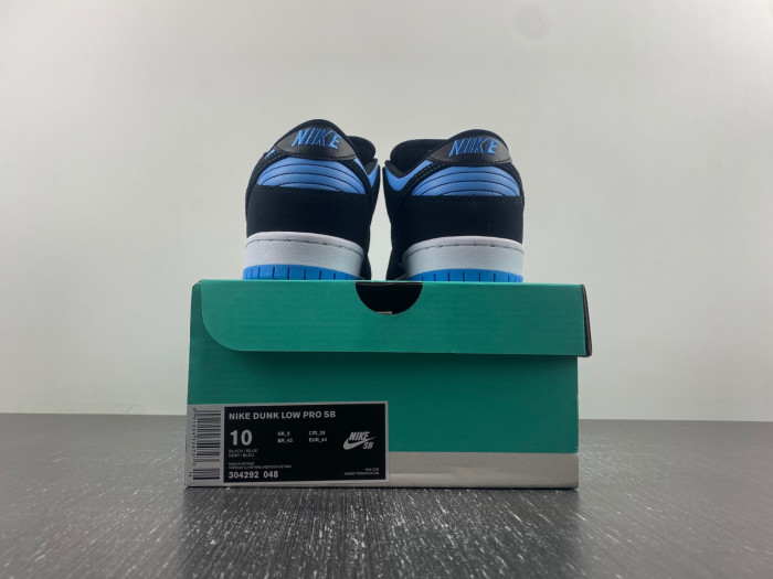nike sb dunk low black university blue 304292-048