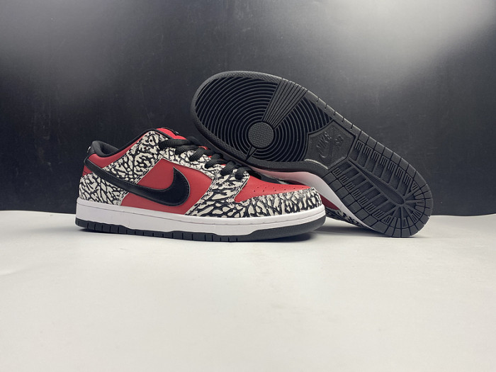 nike dunk sb low red cement (2012) 313170-600
