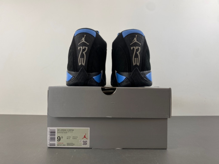 Air Jordan 14 Black University Blue 487471-002