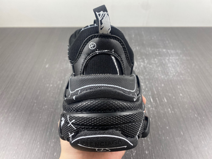 balen triple s black 536737 w2fw6 0102