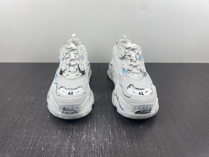 balen triple s white 536737 w3srb 9014