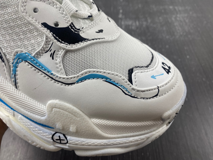 balen triple s white 536737 w3srb 9014
