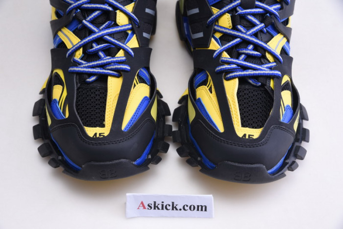balen sneaker tess.s.gomma black fluorescent yellow blue 542023 w1gb1 1121
