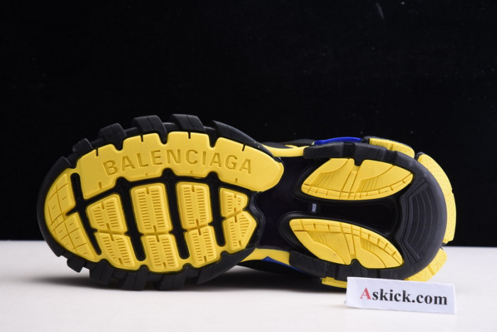 balen sneaker tess.s.gomma black fluorescent yellow blue 542023 w1gb1 1121