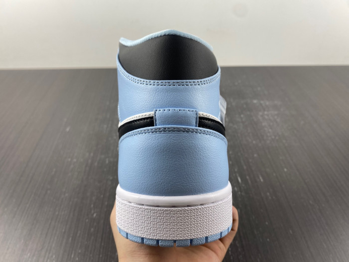 air jordan 1 mid ice blue (gs) 555112-401