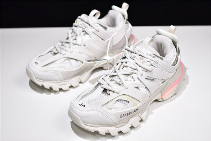balen track led trainers 3.0 light grey/white 542023 w1gb7 6509