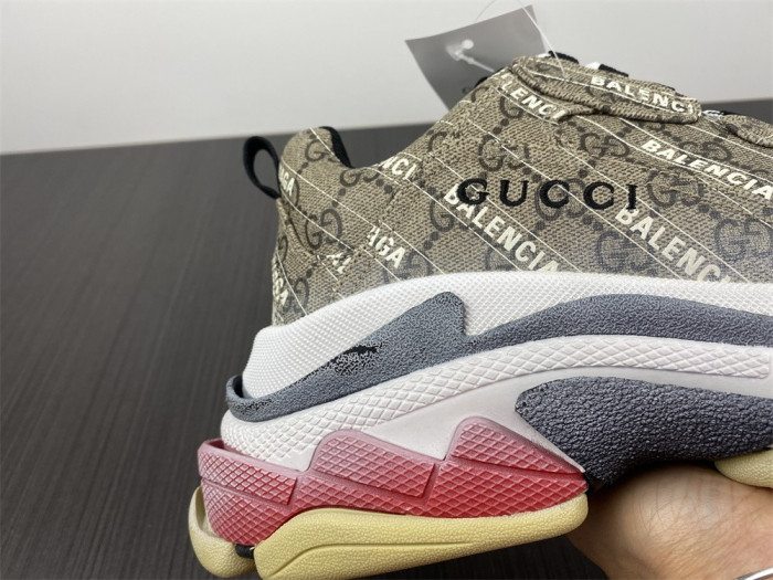 gu x balen the hacker project triple s beige 68106 6ulz10 9795