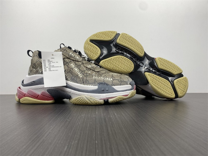 gu x balen the hacker project triple s beige 68106 6ulz10 9795
