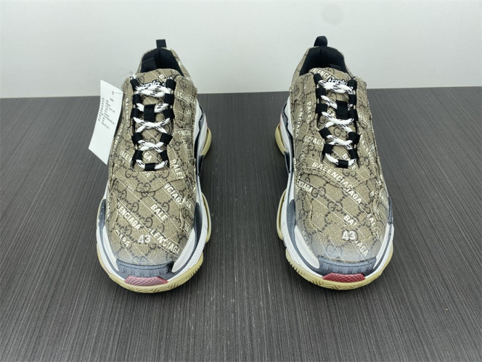gu x balen the hacker project triple s beige 68106 6ulz10 9795