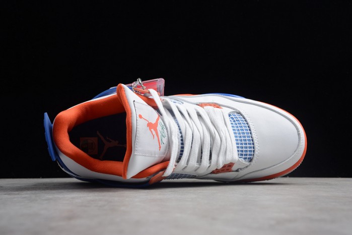 air jordan 4 white/bright crimson-royal blue 308497-171