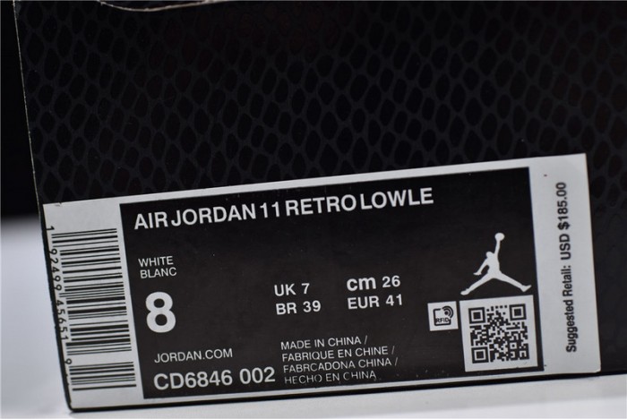 jordan 11 retro low snake light bone - cd6846-002