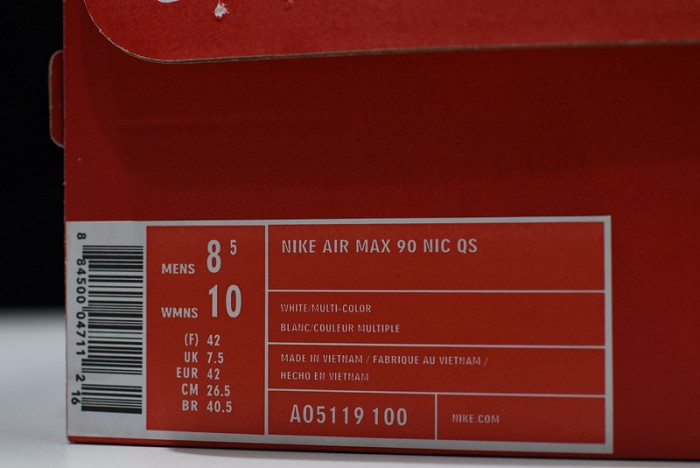 nike air max 90 nic qs "international flag pack" a05119-100
