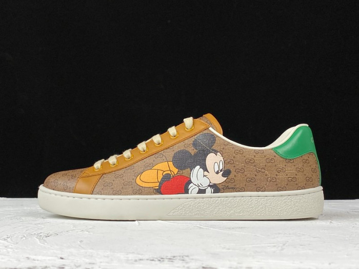 gu ace embroidered low-top sneaker