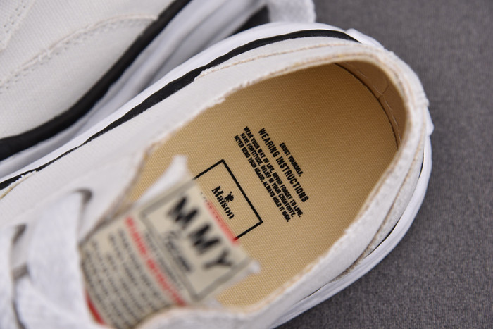 maison mihara yasuhiro canvas sneakers