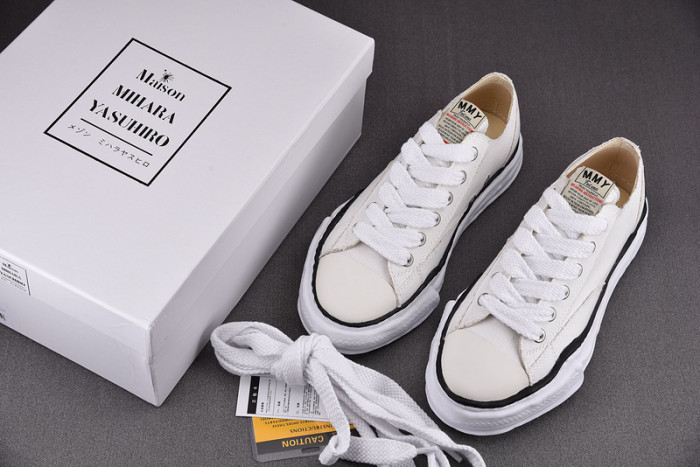 maison mihara yasuhiro canvas sneakers
