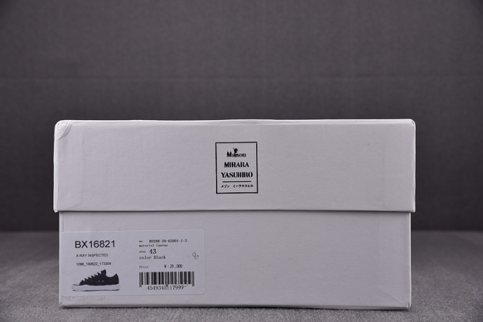 maison mihara yasuhiro canvas sneakers