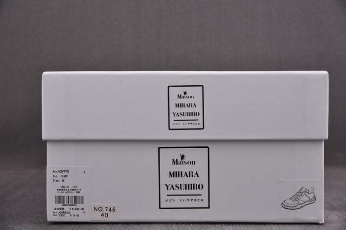 maison mihara yasuhiro canvas sneakers