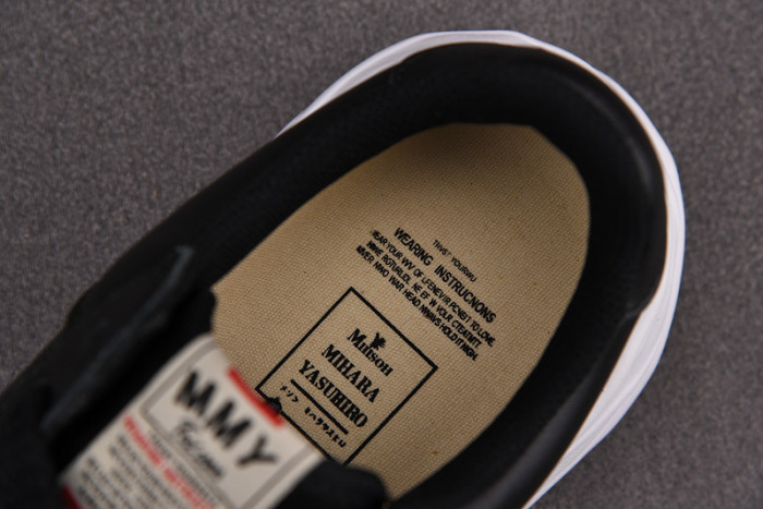 maison mihara yasuhiro canvas sneakers