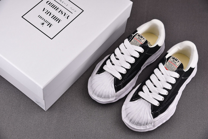 maison mihara yasuhiro canvas sneakers