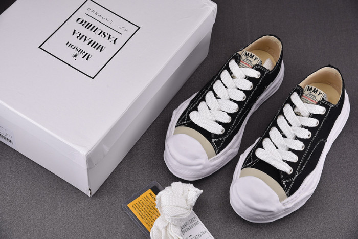 maison mihara yasuhiro canvas sneakers