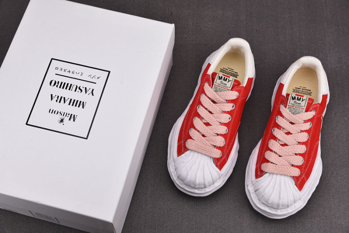 maison mihara yasuhiro canvas sneakers