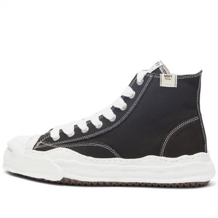maison mihara yasuhiro high top canvas sneakers