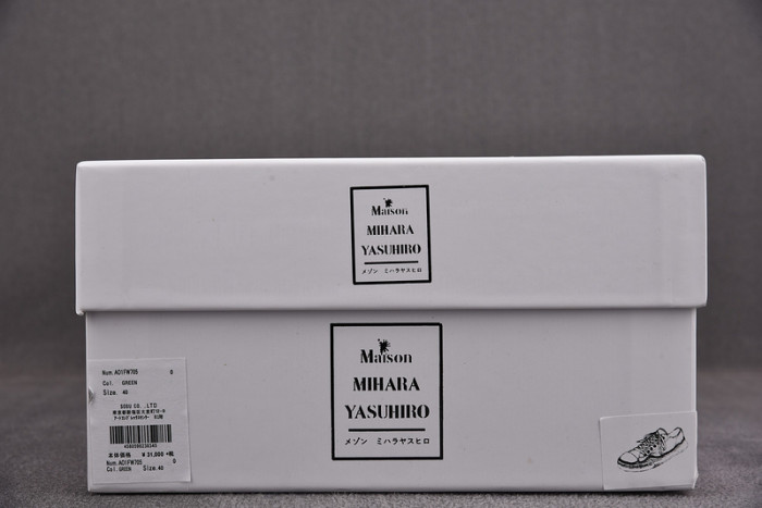 maison mihara yasuhiro canvas sneakers