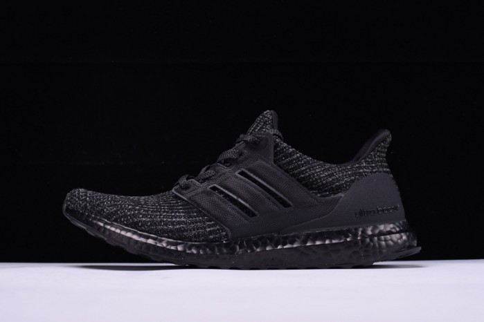 a*d*das ultra boost ultraboost 4.0 triple all black training running shoes bb6171