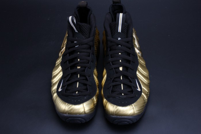 air foamposite pro “metallic gold” black mens 624041-701