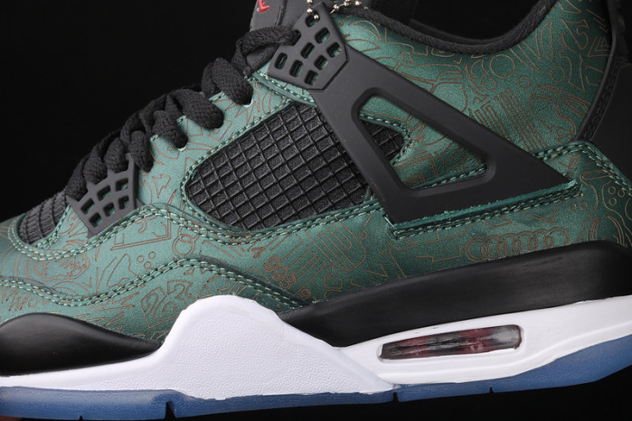 air jordan 4 retro laker green aj4-1043515