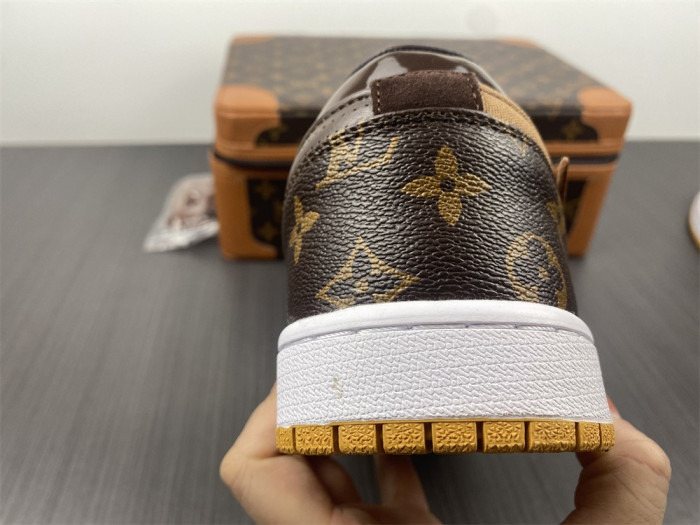 l*v x of x air jordan 1 customs aq0818-201