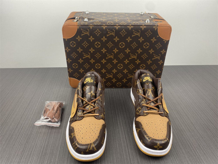 l*v x of x air jordan 1 customs aq0818-201