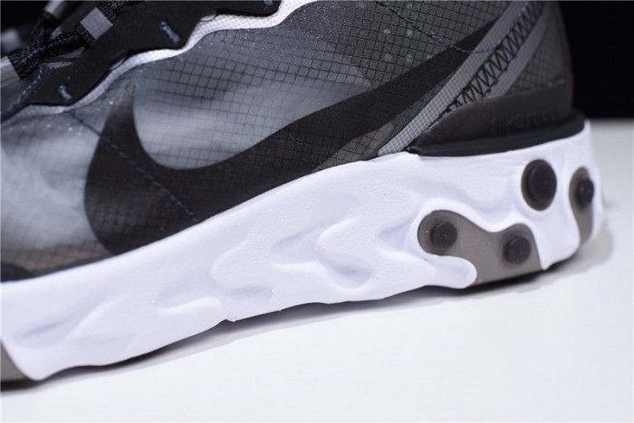 nike react element 87 black white | aq1090-001
