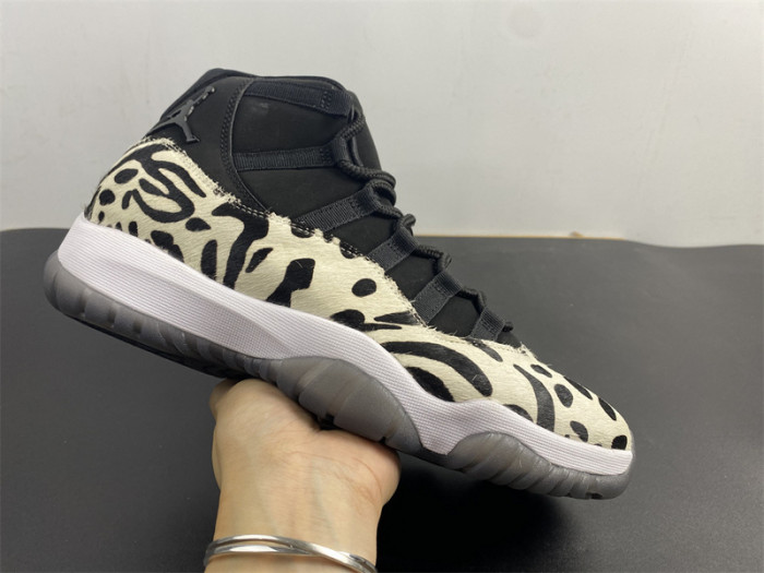 air jordan 11 “animal instinct” black / red / sail / white ar0715-010