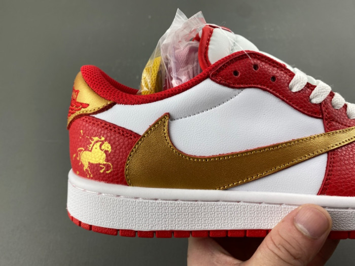 Travis Scott x Air Jordan 1 Low White Red