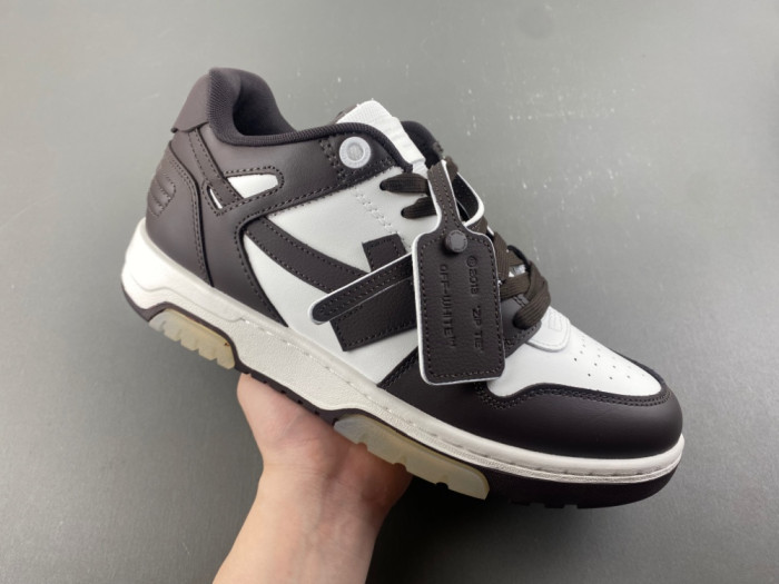 OF-WHITE Out Of Office LOW-TOP SNEAKERS（brown）