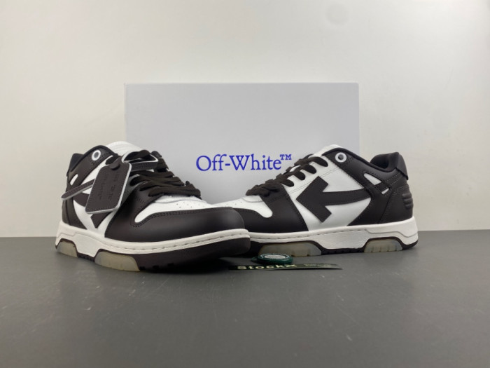 OF-WHITE Out Of Office LOW-TOP SNEAKERS（brown）