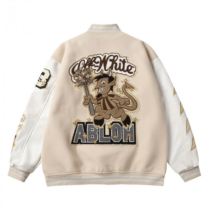 0ff white varsity jacket