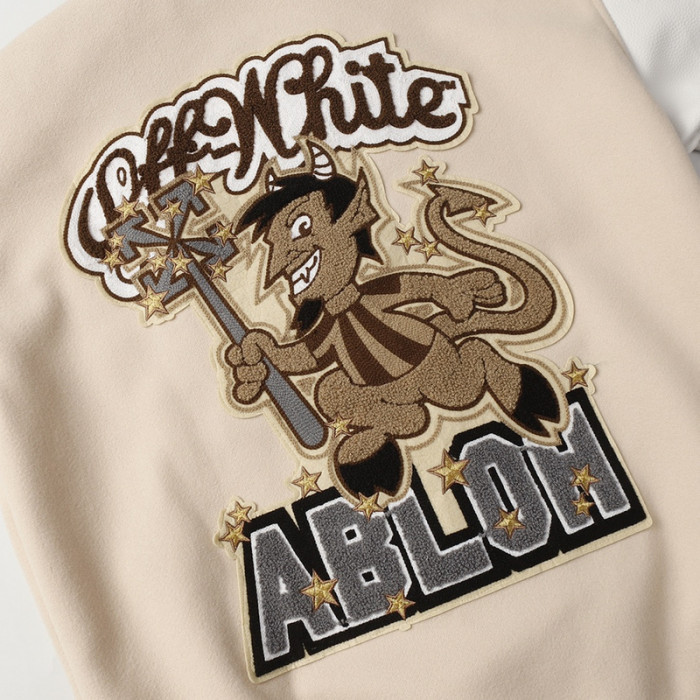 0ff white varsity jacket