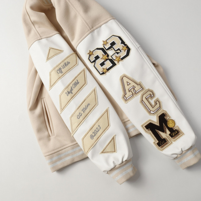 0ff white varsity jacket