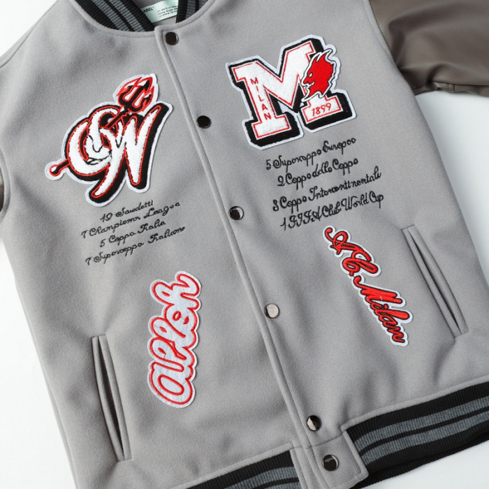 0ff white varsity jacket
