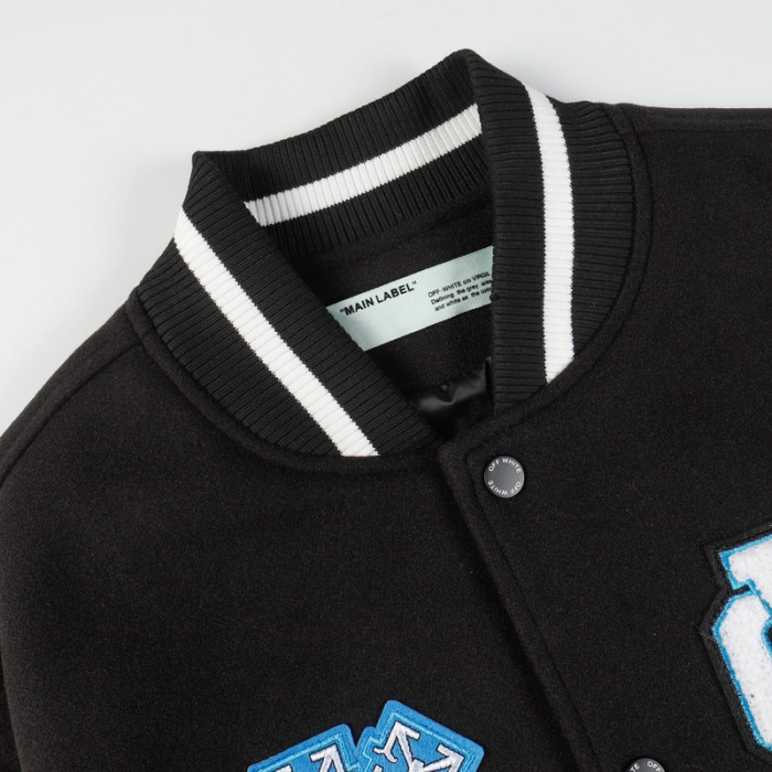 0ff white varsity jacket
