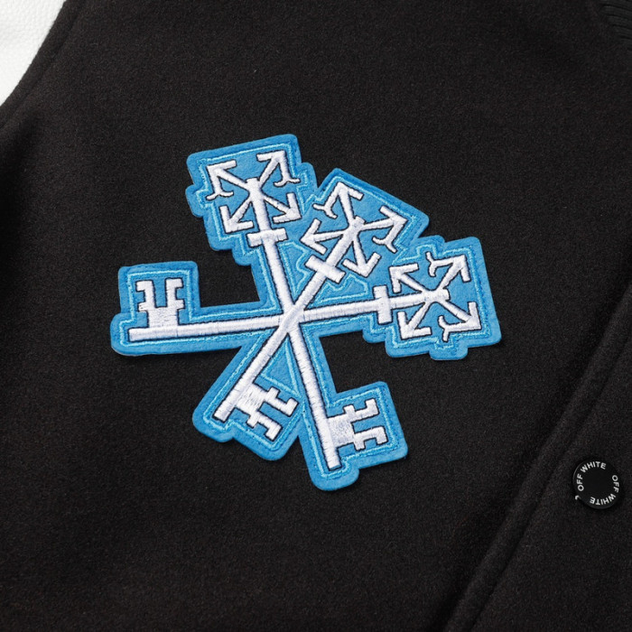 0ff white varsity jacket