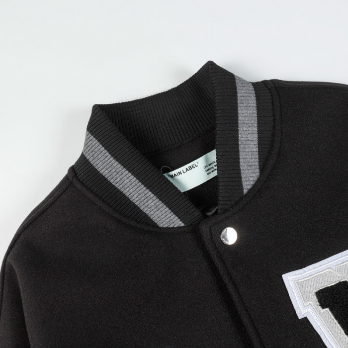 0ff white varsity jacket